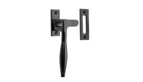 De Oude Deurklink Raamsluiting Deco ventilatiestand mat zwart links kozijnplaatje De Oude Deurklink Raamsluiting Deco ventilatiestand mat zwart links kozijnplaatje