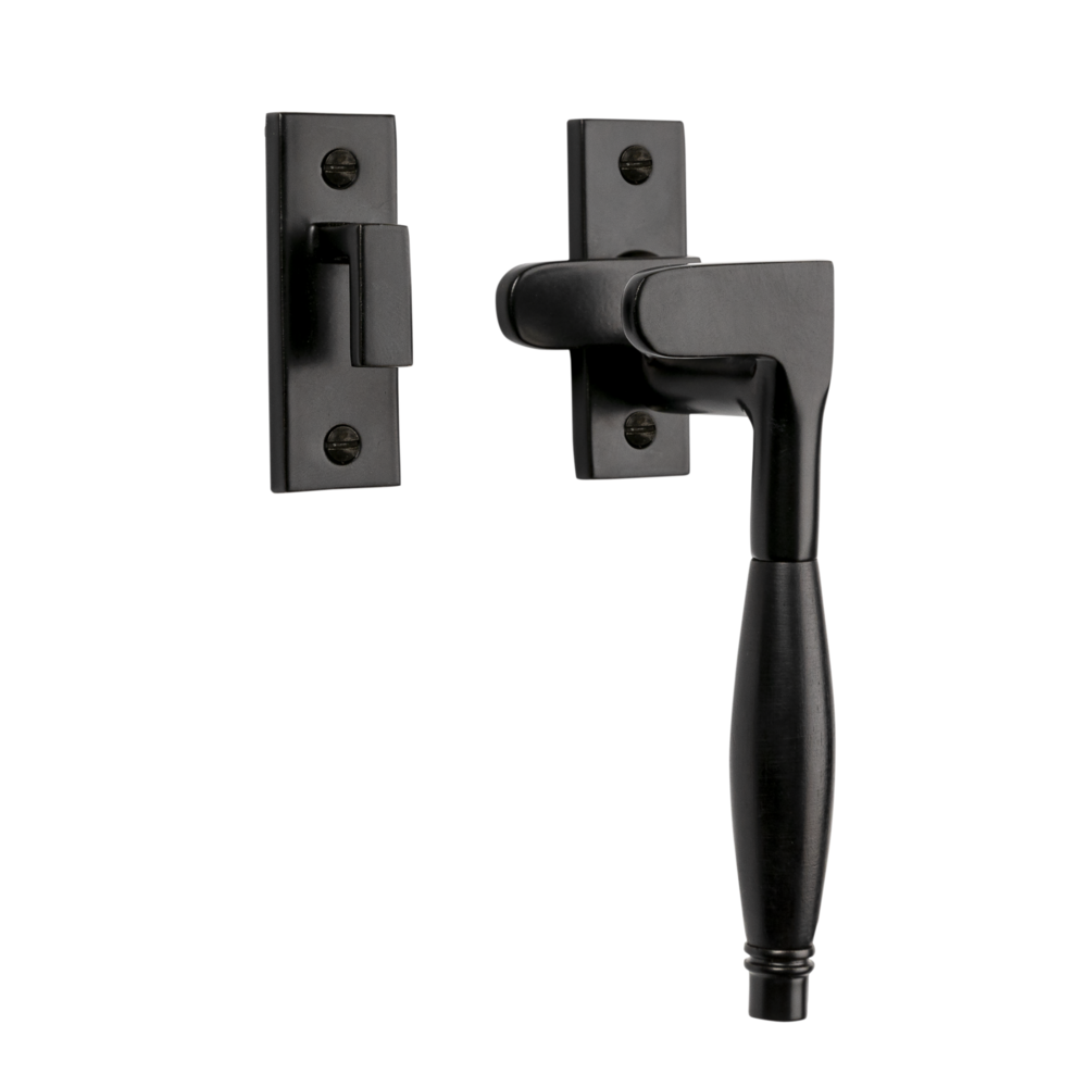 De Oude Deurklink Raamsluiting Deco ventilatiestand mat zwart rechts kozijnhaakje De Oude Deurklink Raamsluiting Deco ventilatiestand mat zwart rechts kozijnhaakje