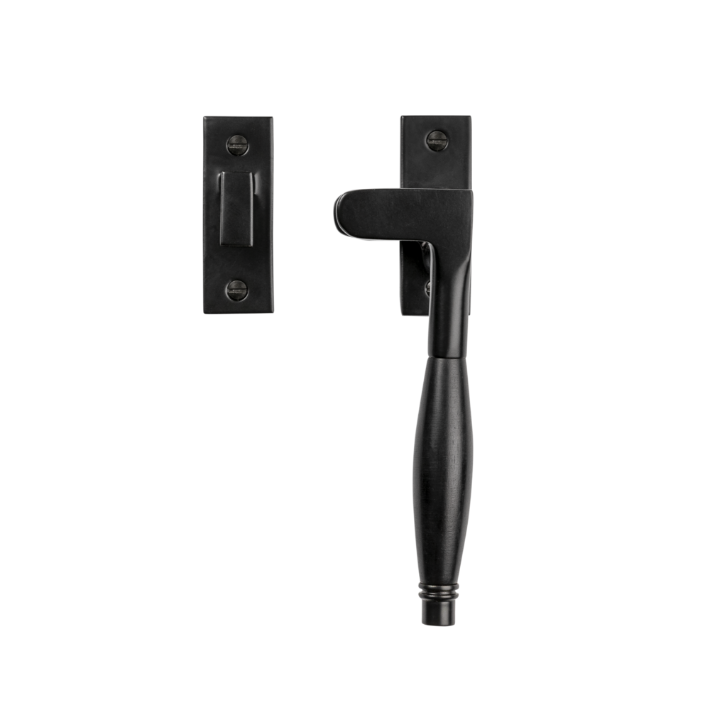 De Oude Deurklink Raamsluiting Deco ventilatiestand mat zwart rechts kozijnhaakje De Oude Deurklink Raamsluiting Deco ventilatiestand mat zwart rechts kozijnhaakje