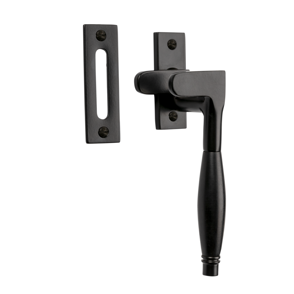 De Oude Deurklink Raamsluiting Deco ventilatiestand mat zwart rechts kozijnplaatje De Oude Deurklink Raamsluiting Deco ventilatiestand mat zwart rechts kozijnplaatje