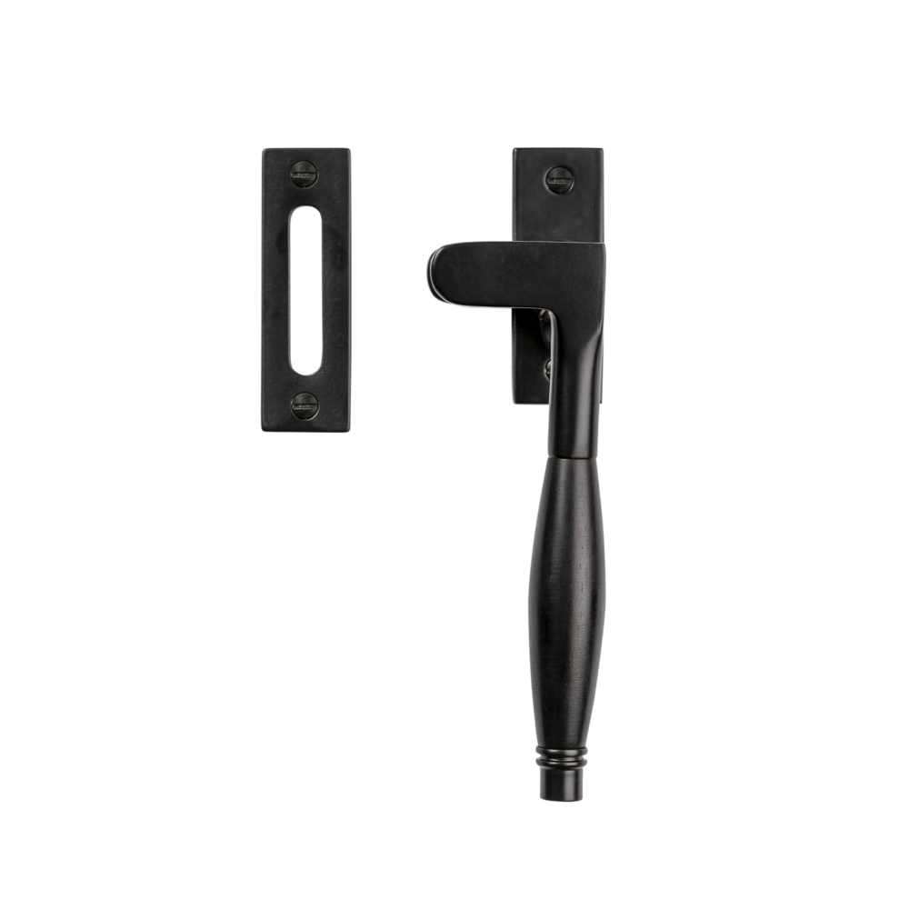 De Oude Deurklink Raamsluiting Deco ventilatiestand mat zwart rechts kozijnplaatje De Oude Deurklink Raamsluiting Deco ventilatiestand mat zwart rechts kozijnplaatje