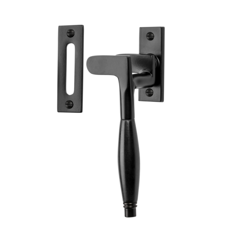 De Oude Deurklink Raamsluiting Deco ventilatiestand mat zwart rechts kozijnplaatje De Oude Deurklink Raamsluiting Deco ventilatiestand mat zwart rechts kozijnplaatje