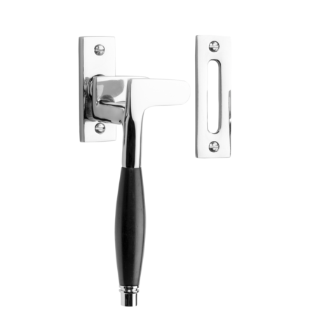 De Oude Deurklink Raamsluiting Deco ventilatiestand nikkel links kozijnplaatje De Oude Deurklink Raamsluiting Deco ventilatiestand nikkel links kozijnplaatje