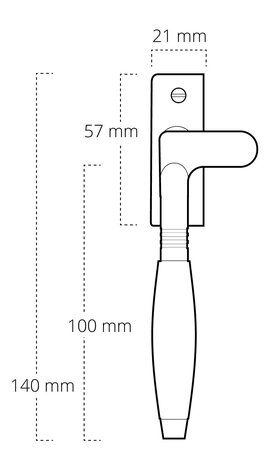 De Oude Deurklink Raamsluiting Klassiek - glanzend nikkel, links, kozijnhaakje De Oude Deurklink Raamsluiting Klassiek - glanzend nikkel, links, kozijnhaakje