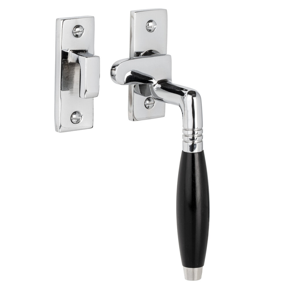 De Oude Deurklink Raamsluiting Klassiek - glanzend nikkel, rechts, kozijnhaakje De Oude Deurklink Raamsluiting Klassiek - glanzend nikkel, rechts, kozijnhaakje