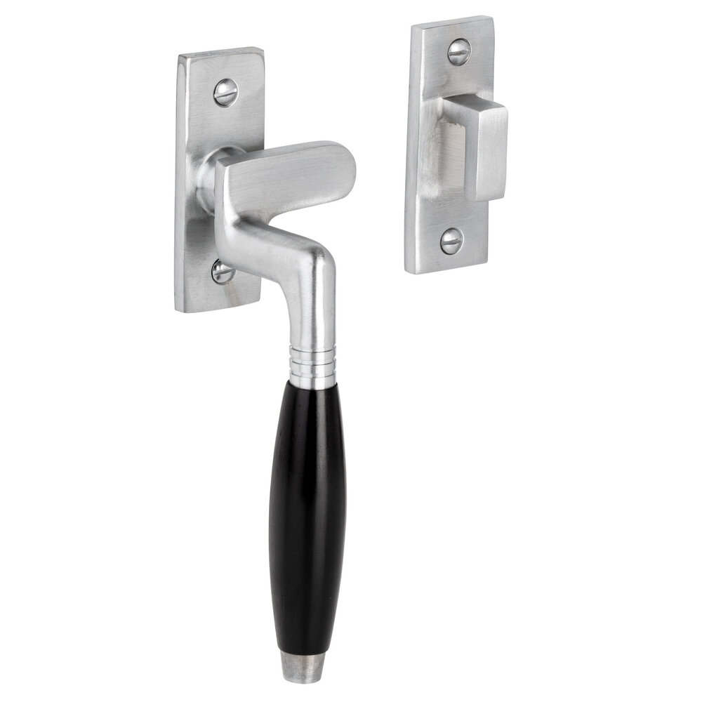 De Oude Deurklink Raamsluiting Klassiek - mat nikkel, links, kozijnhaakje De Oude Deurklink Raamsluiting Klassiek - mat nikkel, links, kozijnhaakje