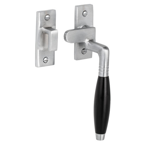 De Oude Deurklink Raamsluiting Klassiek - mat nikkel, rechts, kozijnhaakje De Oude Deurklink Raamsluiting Klassiek - mat nikkel, rechts, kozijnhaakje