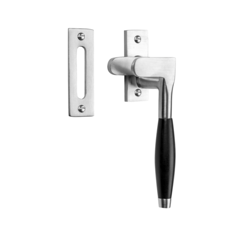 De Oude Deurklink Raamsluiting Klassiek ventilatiestand mat nikkel rechts kozijnplaatje De Oude Deurklink Raamsluiting Klassiek ventilatiestand mat nikkel rechts kozijnplaatje