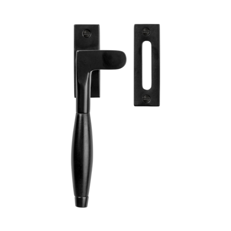 De Oude Deurklink Raamsluiting Klassiek ventilatiestand mat zwart links kozijnplaatje De Oude Deurklink Raamsluiting Klassiek ventilatiestand mat zwart links kozijnplaatje