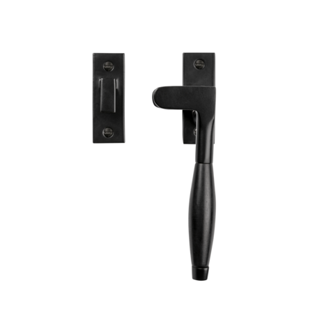 De Oude Deurklink Raamsluiting Klassiek ventilatiestand mat zwart rechts kozijnhaakje