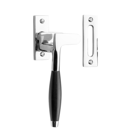 De Oude Deurklink Raamsluiting Klassiek ventilatiestand nikkel links kozijnplaatje