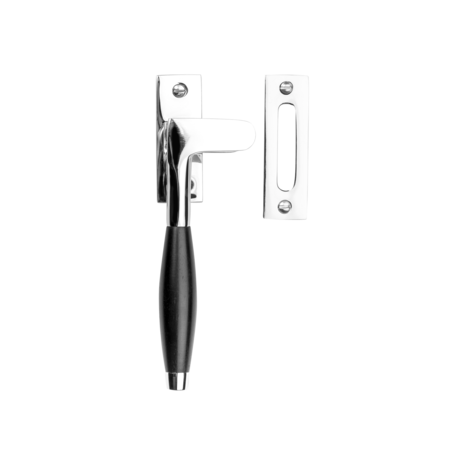 De Oude Deurklink Raamsluiting Klassiek ventilatiestand nikkel links kozijnplaatje