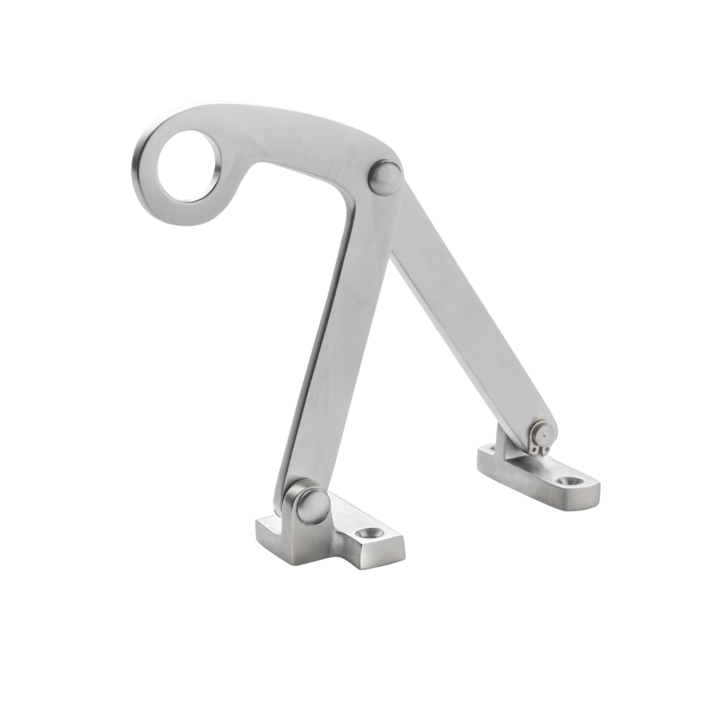 De Oude Deurklink Raamuitzetter bovenraam - mat nikkel De Oude Deurklink Raamuitzetter bovenraam - mat nikkel