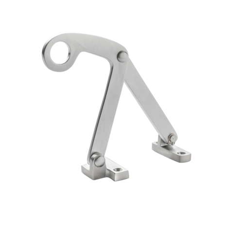 De Oude Deurklink Raamuitzetter bovenraam - mat nikkel De Oude Deurklink Raamuitzetter bovenraam - mat nikkel