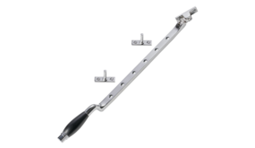 De Oude Deurklink Raamuitzetter Deco in glanzend nikkel De Oude Deurklink Raamuitzetter Deco in glanzend nikkel