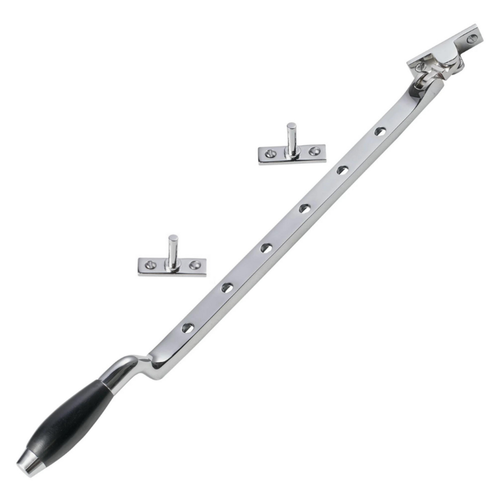 De Oude Deurklink Raamuitzetter Klassiek in glanzend nikkel De Oude Deurklink Raamuitzetter Klassiek in glanzend nikkel