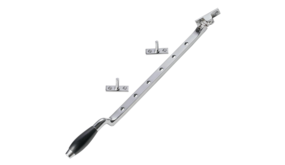 De Oude Deurklink Raamuitzetter Klassiek in glanzend nikkel De Oude Deurklink Raamuitzetter Klassiek in glanzend nikkel