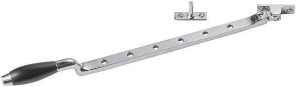 De Oude Deurklink Raamuitzetter Klassiek in glanzend nikkel De Oude Deurklink Raamuitzetter Klassiek in glanzend nikkel