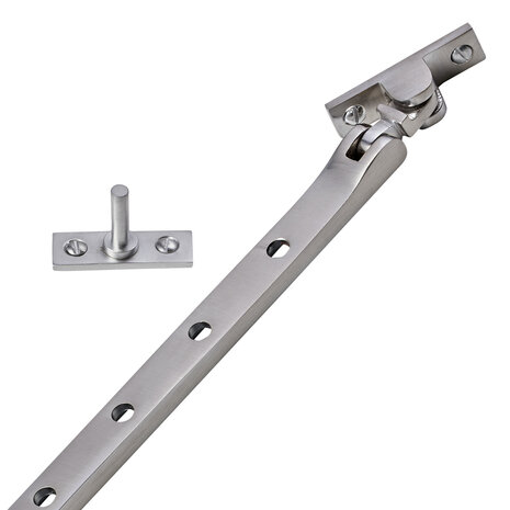 De Oude Deurklink Raamuitzetter Klassiek in mat nikkel De Oude Deurklink Raamuitzetter Klassiek in mat nikkel