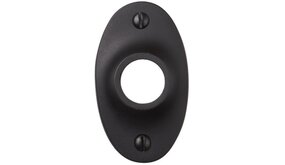 De Oude Deurklink Rozet - Ovaal mat zwart De Oude Deurklink Rozet - Ovaal mat zwart