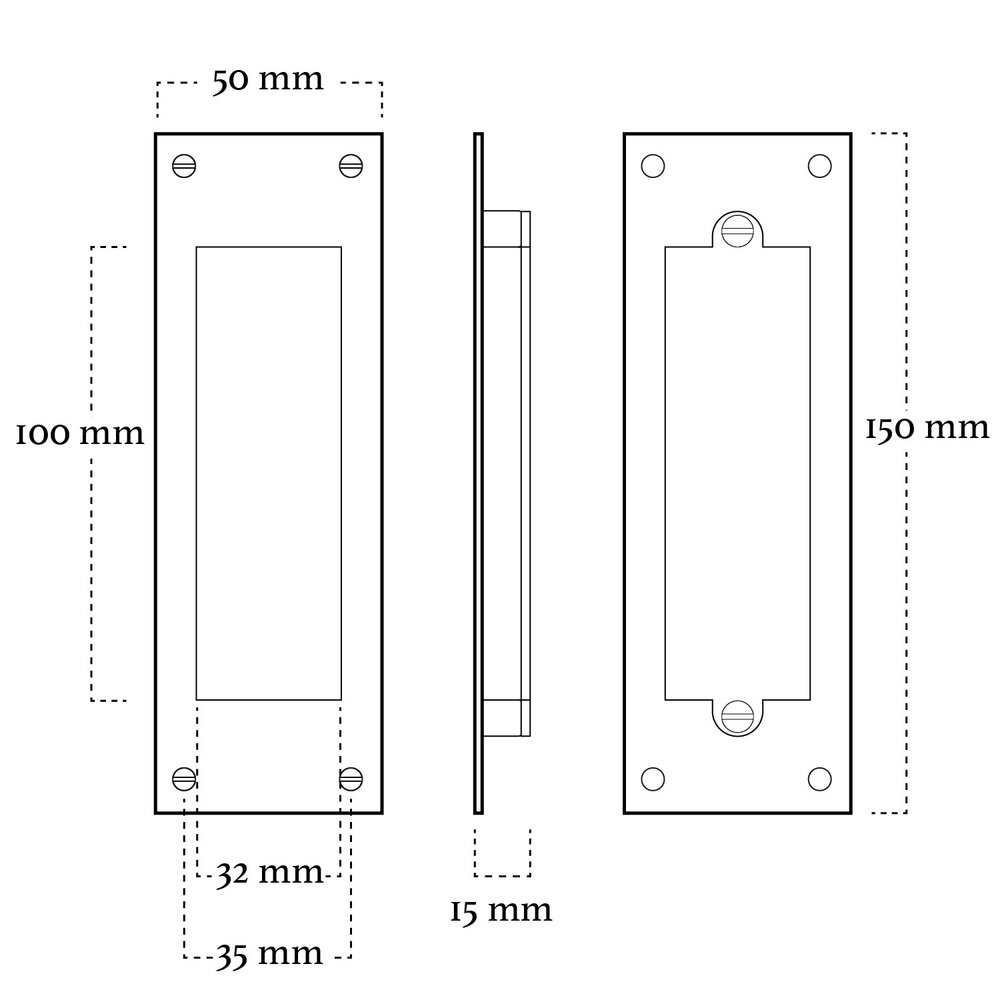 Mooi Deurbeslag Schuifdeurkom Presa mat nikkel recht Mooi Deurbeslag Schuifdeurkom Presa mat nikkel recht
