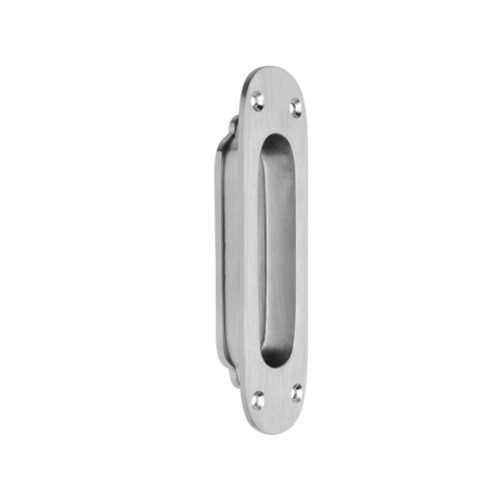 Mooi Deurbeslag Schuifdeurkom Presa mat nikkel rond