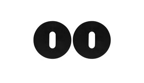 Mooi Deurbeslag Sleutelrozet modern rond zwart