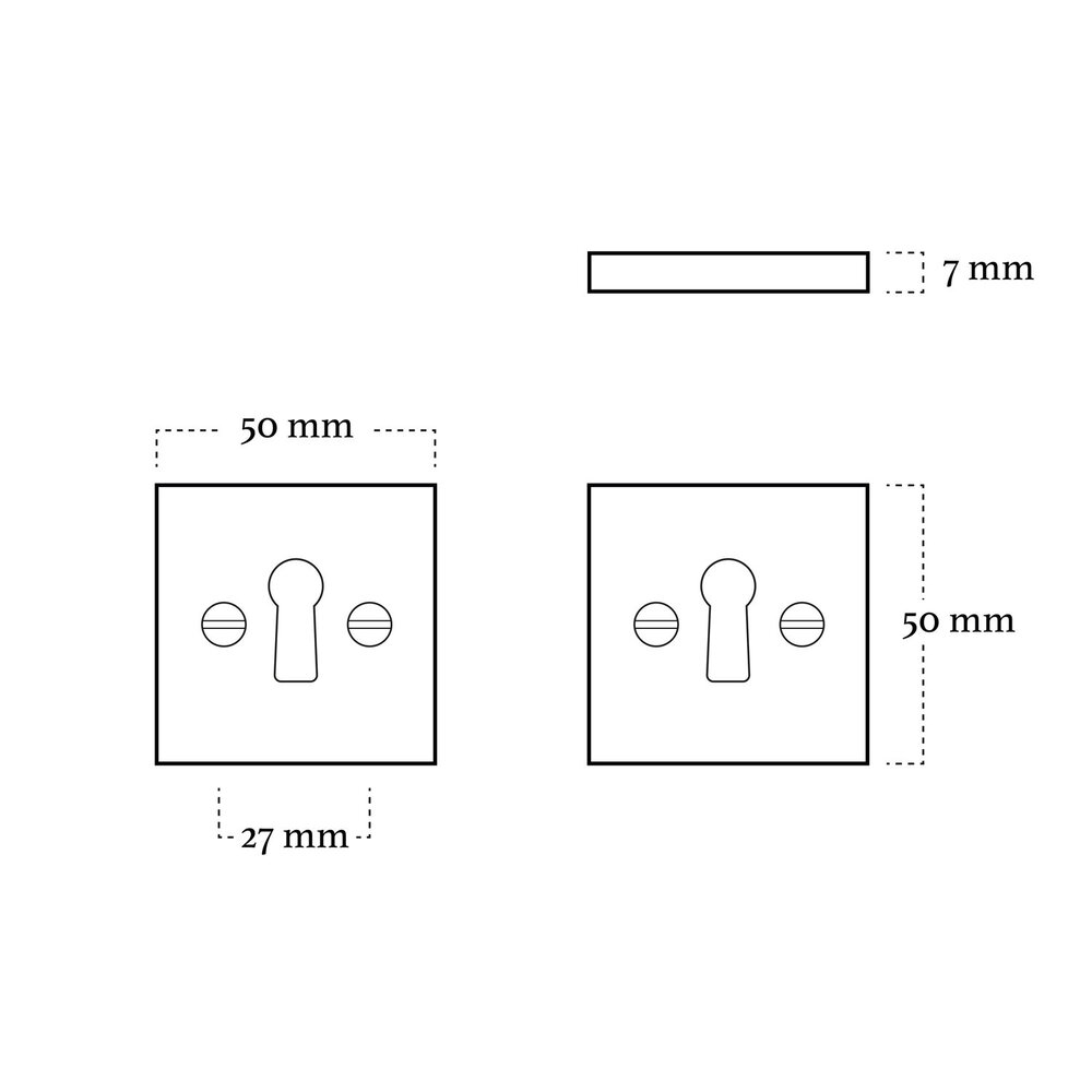 Mooi Deurbeslag Sleutelrozet Nova