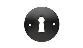 De Oude Deurklink Sleutelrozet rond in mat zwart