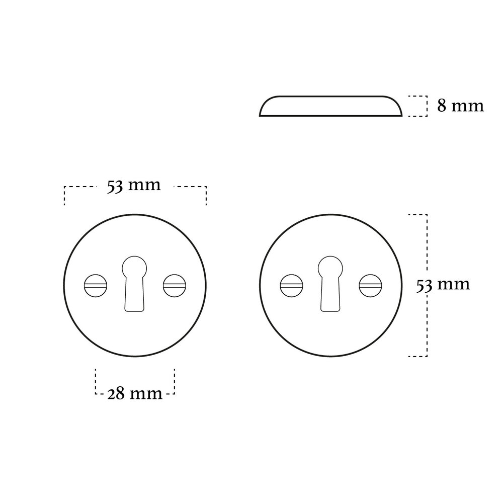 Mooi Deurbeslag Sleutelrozet Rosa