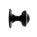 De Oude Deurklink Deurknop 80mm - Rond zwart