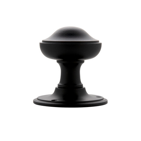 De Oude Deurklink Deurknop 80mm - Rond zwart
