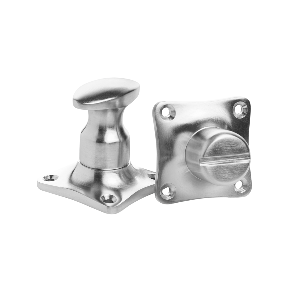 De Oude Deurklink WC Slot - Draaiknop mat nikkel