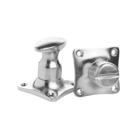 De Oude Deurklink WC Slot - Draaiknop mat nikkel