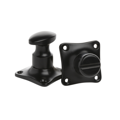 De Oude Deurklink WC Slot - Draaiknop mat zwart