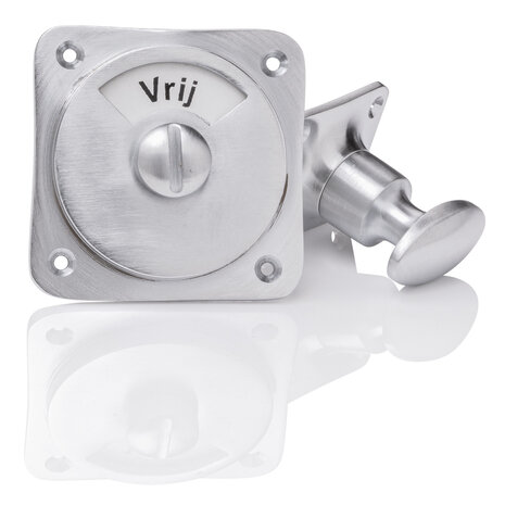 De Oude Deurklink WC slot - Draaiknop vrij-bezet mat nikkel