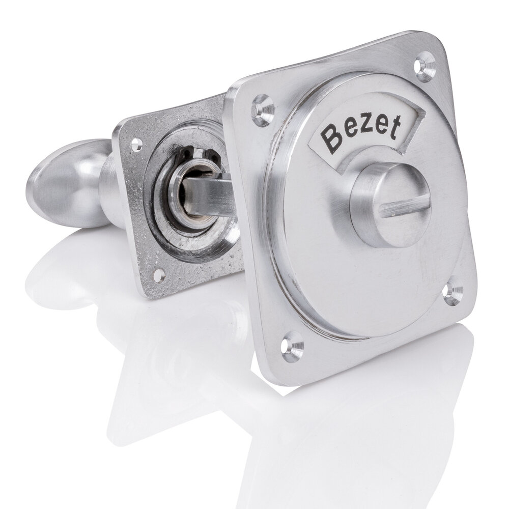 De Oude Deurklink WC slot - Draaiknop vrij-bezet mat nikkel