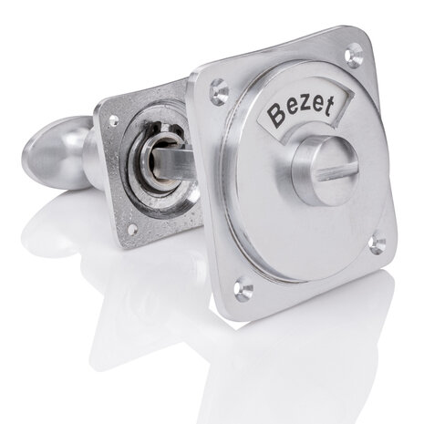 De Oude Deurklink WC slot - Draaiknop vrij-bezet mat nikkel