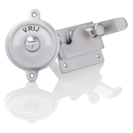 De Oude Deurklink WC Slot - Hendel vrij-bezet mat nikkel