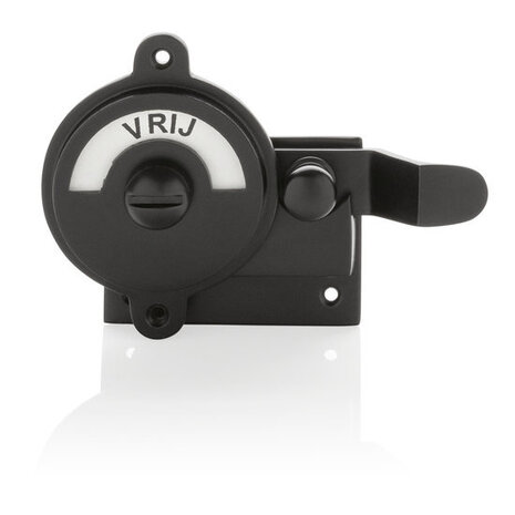 De Oude Deurklink WC Slot - Hendel vrij-bezet mat zwart