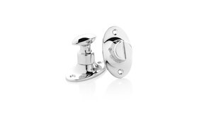 De Oude Deurklink WC Slot draaiknop ovaal rozet nikkel De Oude Deurklink WC Slot draaiknop ovaal rozet nikkel