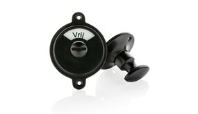 De Oude Deurklink WC Slot mat zwart vrij-bezet plaat draaiknop rond rozet