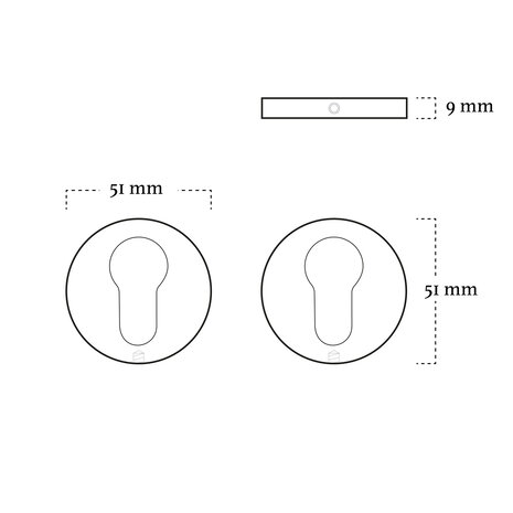 Mooi Deurbeslag - Mat zwarte Deurklink Modern rond met ronde cilinderrozetten Mooi Deurbeslag - Mat zwarte Deurklink Modern rond met ronde cilinderrozetten