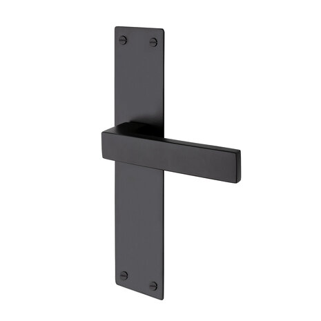 Mooi Deurbeslag Nova op schild in zwart Mooi Deurbeslag Nova op schild in zwart