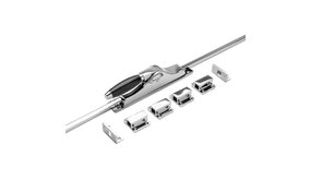 De Oude Deurklink Deur Espagnolet Klassiek met stangenset 2x150cm glanzend nikkel Ton model De Oude Deurklink Deur Espagnolet Klassiek met stangenset 2x150cm glanzend nikkel Ton model