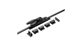 De Oude Deurklink Raam Espagnolet Deco met stangenset 2x70cm zwart De Oude Deurklink Raam Espagnolet Deco met stangenset 2x70cm zwart