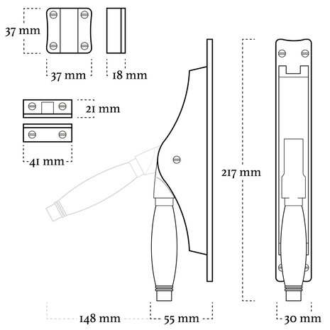 De Oude Deurklink Raam Espagnolet Deco met stangenset 2x70cm glanzend nikkel Ton model De Oude Deurklink Raam Espagnolet Deco met stangenset 2x70cm glanzend nikkel Ton model