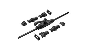 De Oude Deurklink Kruk Raam Espagnolet Klassiek met stangenset 2x70cm zwart De Oude Deurklink Kruk Raam Espagnolet Klassiek met stangenset 2x70cm zwart