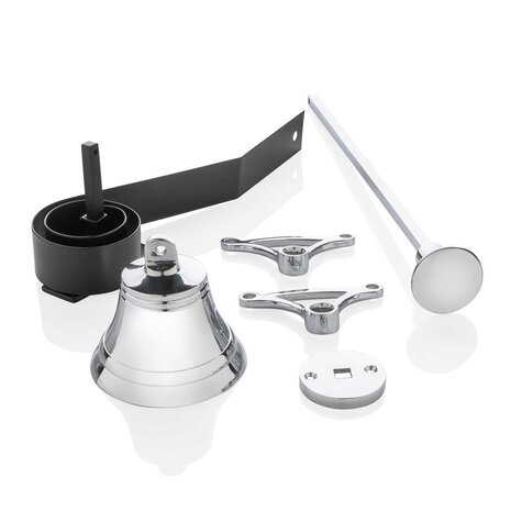 De Oude Deurklink Trekbel nikkel De Oude Deurklink Trekbel nikkel