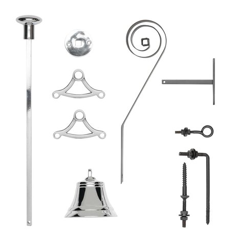 De Oude Deurklink Trekbel nikkel De Oude Deurklink Trekbel nikkel